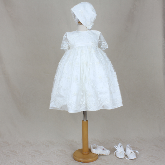 Delicate Elegance Christening Dress - 4247